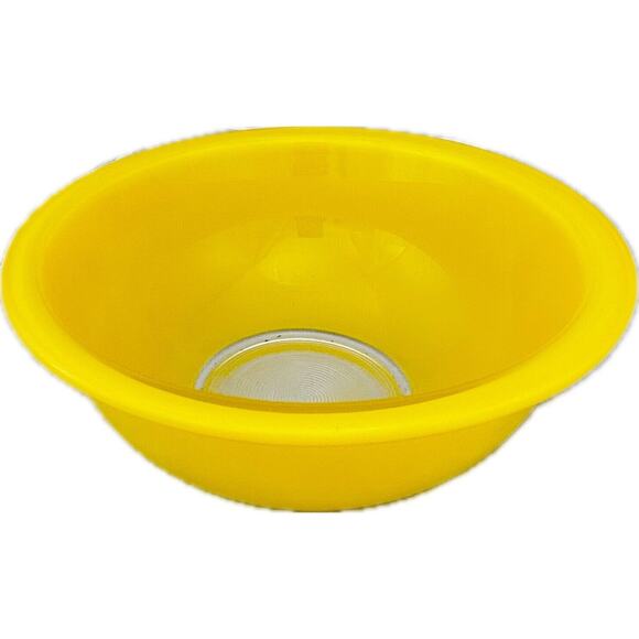 Pyrex Bright Yellow Clear Bottom Glass 1.5L Mixing Bowl #323 Vintage - Picture 1 of 13